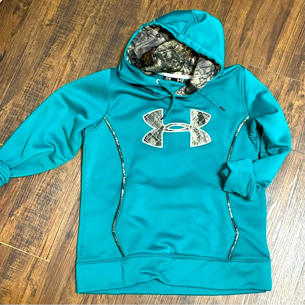 TEAL/TURQUOISE UNDER ARMOUR HOODIE